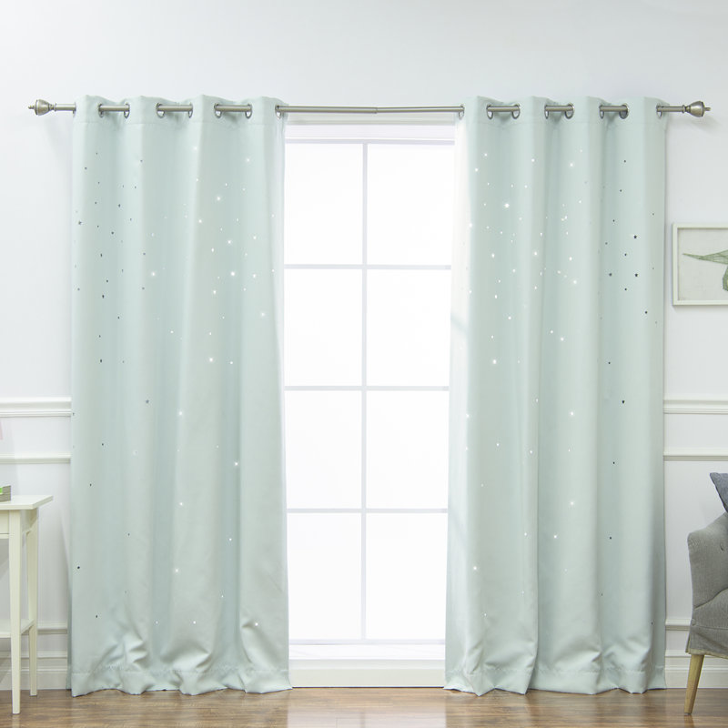 Gaitan Room Darkening Curtain Pair, 52" W x 84" L, Mint