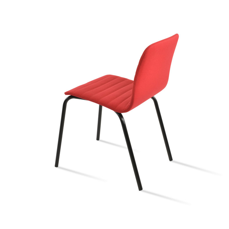 Isa Metal Side Chair, Era Red