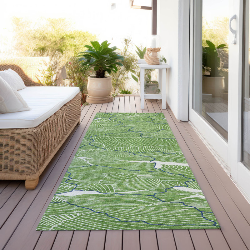  Tapis intérieur / extérieur lavable à la machine Chayden ACN1048, Tapis de couloir 2 pi 3 po x 7 pi 6 po