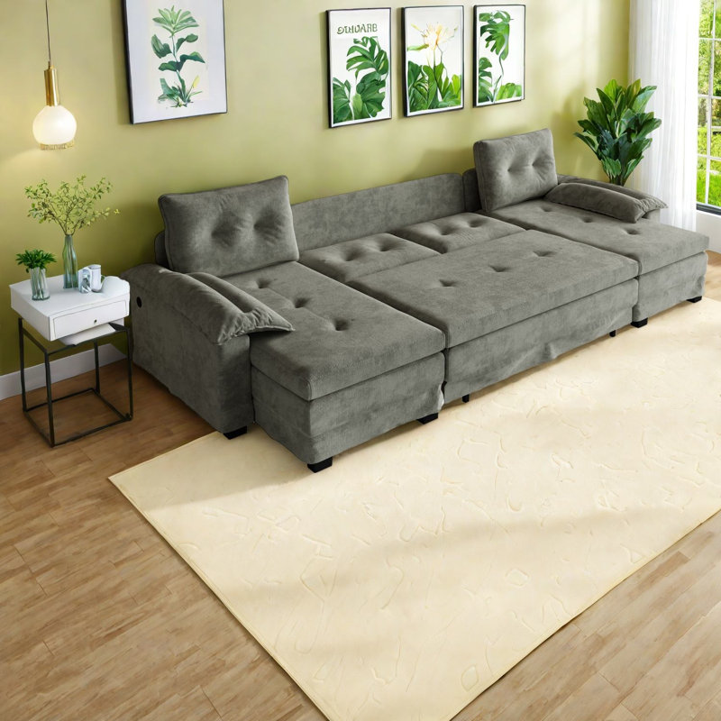 Canapé-lit modulaire en chenille pour la maison