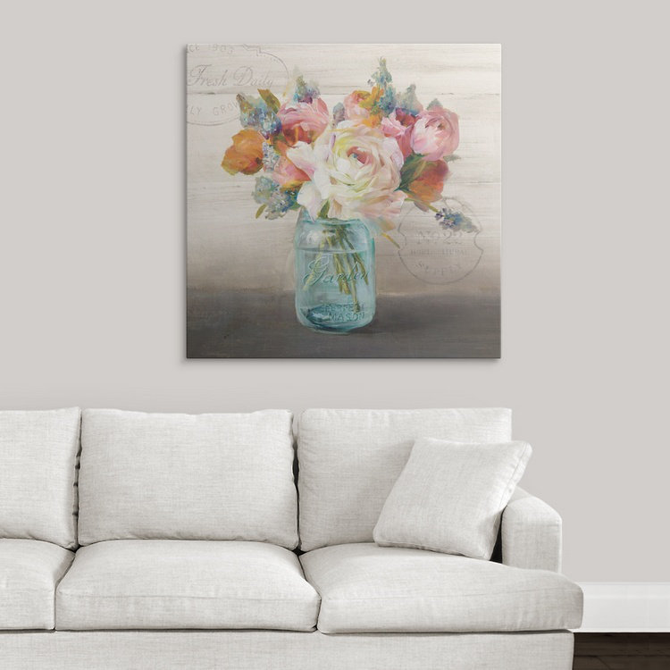 Arshiya Wyckhoff II '- impression d'art graphique, H 35 po x l 35 po x P 1,5 po, Toile