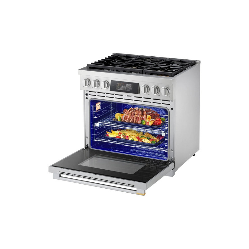 LG SIGNATURE 6.3 cu. ft. Smart Gas Slide-In Pro Range with Dynamic ProBake Convection®, Air Fry, Air Sous Vide and Roast Mode
