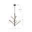 Cypress 5 Arm Opal Glass LED Chandelier-1462355289