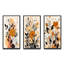 «Retro Terracotta Wildflowers Illustration VII», 3 pièces sur toile-1526364621-1526364622