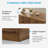 Rustic Wood Coffee Table With Drawers-1044909215