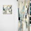 Rideau en velours moderne - Beige et gris Unounded Creativité II - obscurcissant - 1 panneau-107576744