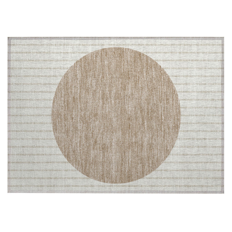 Machine Washable Indoor/Outdoor Chantille ACN994 Ivory Area Rug, Rectangle 1'8" x 2'6"