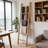 76 Inch 6-Tier Solid Wood Blanket Ladder Natural Handcrafted Towel Ladder for Bathroom, Living Room, Bedroom