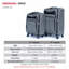 (20 + 24) Ensemble de valise deux pièces Valise à roulettes sans verrous universels GRIS