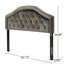 Tête de lit capitonnée Hot Queen - pieds réglables, en bois massif et en métal, garniture cloutée pour la chambre à coucher-1232190536