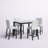 Ajan 4 - Person Four Leg Dining Set