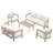 Outdoor 5 Pieces Seating Group With Cushions-1935251154
