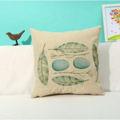 Nature Love Linen Reversible Throw Pillow