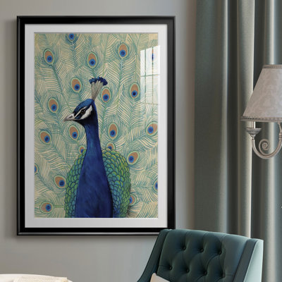 Paon bleu II - reproduction de cadre photo