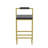 Modern Velvet Upholstered Counter Height Bar Stools With Footrest & Back(Set Of 2)-1083232161-1083232189