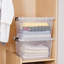 Boîte de rangement empilable en plastique transparent 22 qt (ensemble de 4)