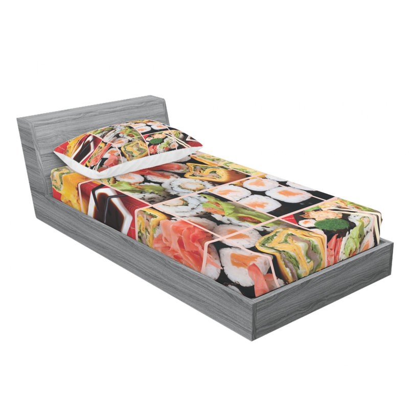 Microfiber Sheet Set, Twin Sheet Set with Fitted Sheet