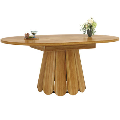Extendable Round Dining Table