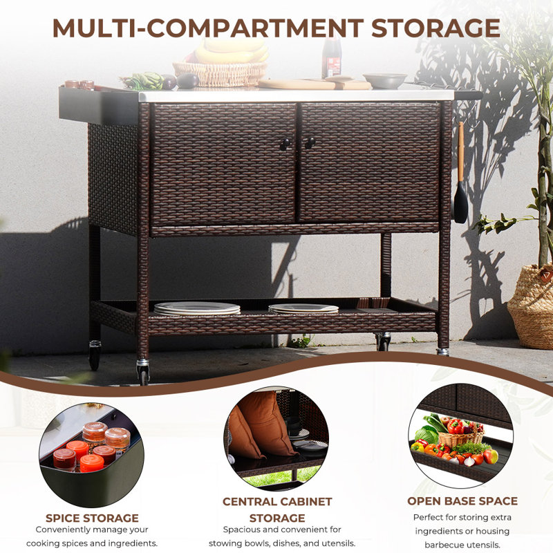 Casellas Bar Cart - Stylish & Functional | Wayfair