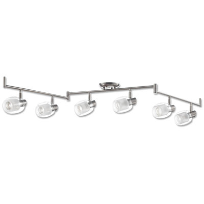 Godeus 64.2'' 6 -Light Fixed Track Track Kit with Dimmable and Adjustable Head