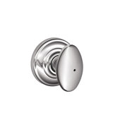 Siena Knob with Andover Trim Bed and Bath Lock