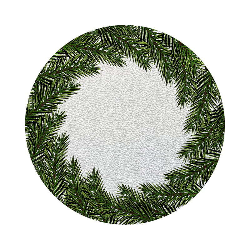 Vegan Leather Round Placemats