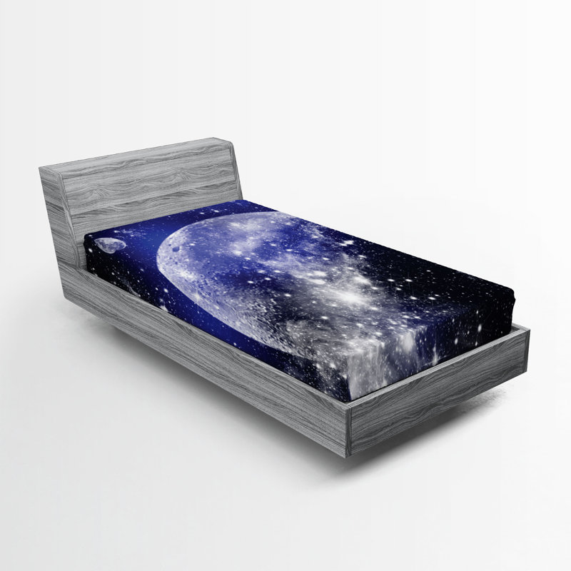 Ensemble de 2 draps-housse Ambesonne Galaxy Nebula Galaxy, Drap-housse très grand californien