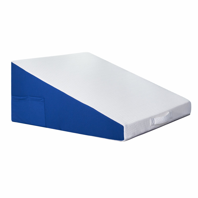 Avory Bed Wedge Pillow for Sleeping, Back Support and Leg Elevation, Height 7.5"/10"/12", 2 Pillowcases Included, 10"H x 24"