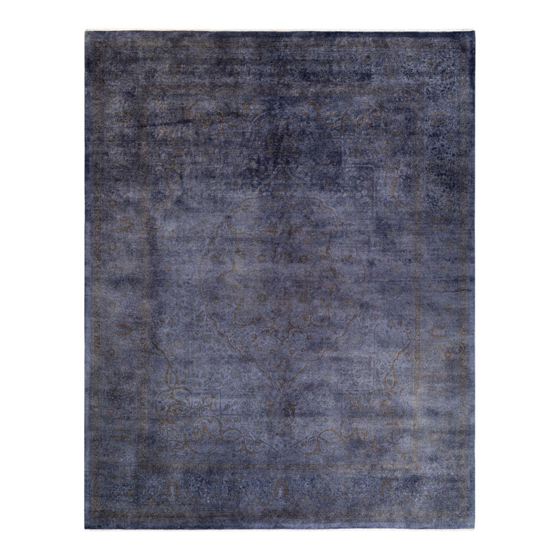 Tapis mauve noué à la main Weirsky - Weirsky - unique en son genre