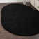 Tapis noir de jais Santoshi