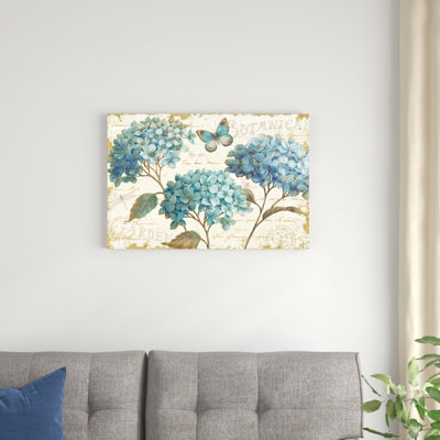 «Blue Garden I» par Daphne Brissonnet, reproduction d'art sur toile tendue