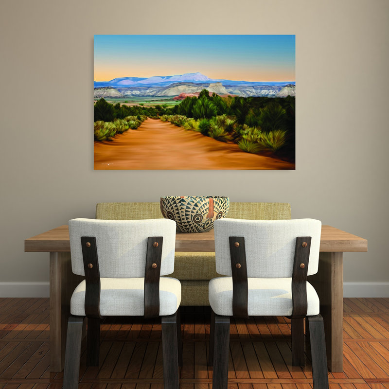 «Somewhere In Utah Abstract Contemporary Landscape Nature», reproduction d'art murale, H 32 po x l 48 po