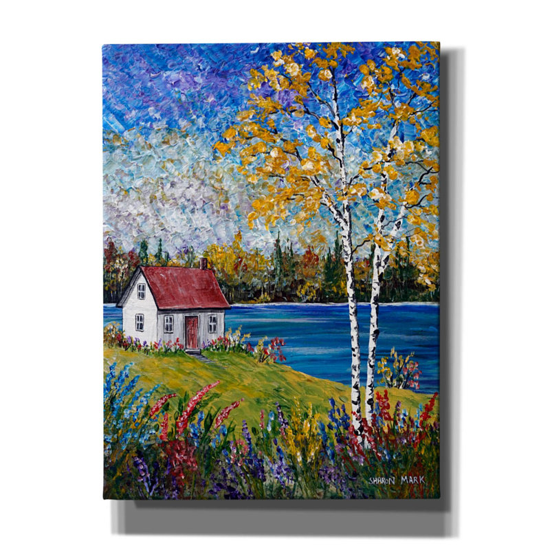 «Dark Water On Canvas» par Sharon Mark, reproduction, H 54 po x l 40 po x P 1,5 po