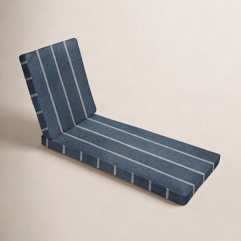 Lengthen 25" Sunbrella® Seat and Back Cushion, Blue, 25" W x 79" D