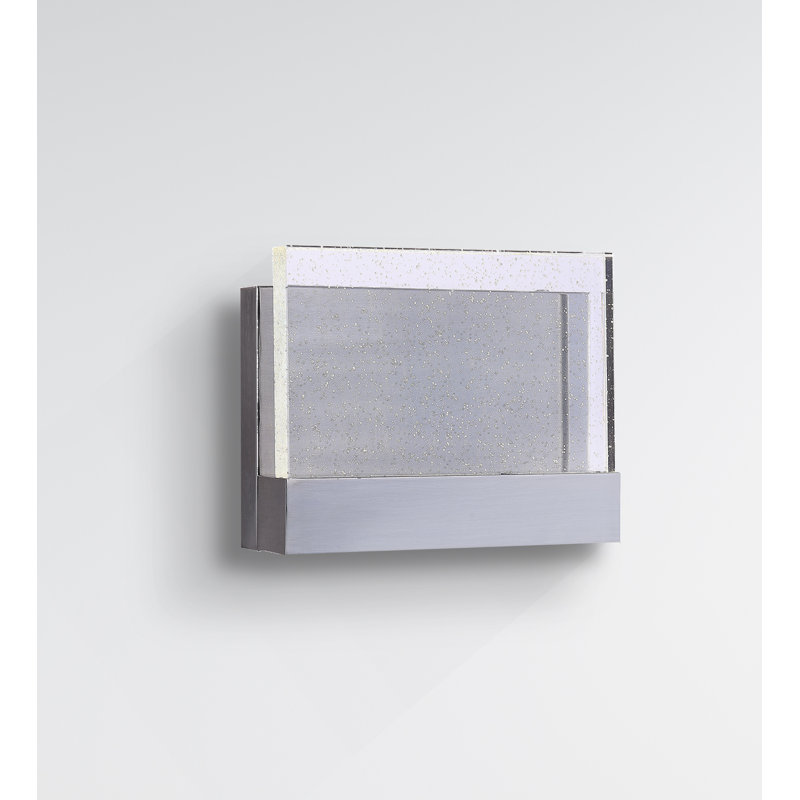 Chamanlal LED Flush Mounted Sconce, Brushed Nickel