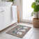 Machine Washable Indoor/Outdoor Christmas Snowman Xhevrie Taupe Rug