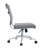 Contemporary Modern Ergonomic Office Desk Chair Mid Back Ribbed PU Leather Armless Conference Task Chair with Swivel Tilt & Adjustable Height, Brown-1616502135