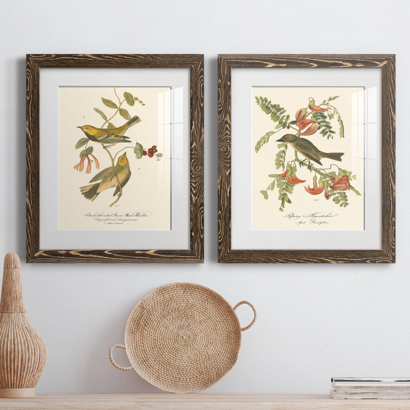 Reproduction encadrée en bois vert, Papier, cadre noyer, H 24 po x l 36 po x P 1,5 po