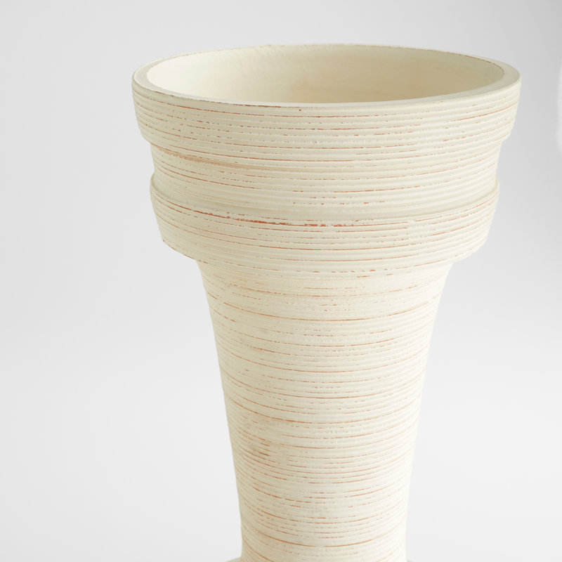 Taras Handmade Ceramic / Porcelain Table Vase, 18" H x 8" W x 8" D
