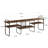 TV Stand for TVs up to 75 Inch, Farmhouse Entertainment Center with Adjustable Storage Shelves, Rustic Brown Industrial TV Media Console Table for Living Room, Bedroom-1774283323-1746226598