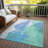 Machine Washable Indoor/Outdoor Xhevrie Seafoam Rug-421846859