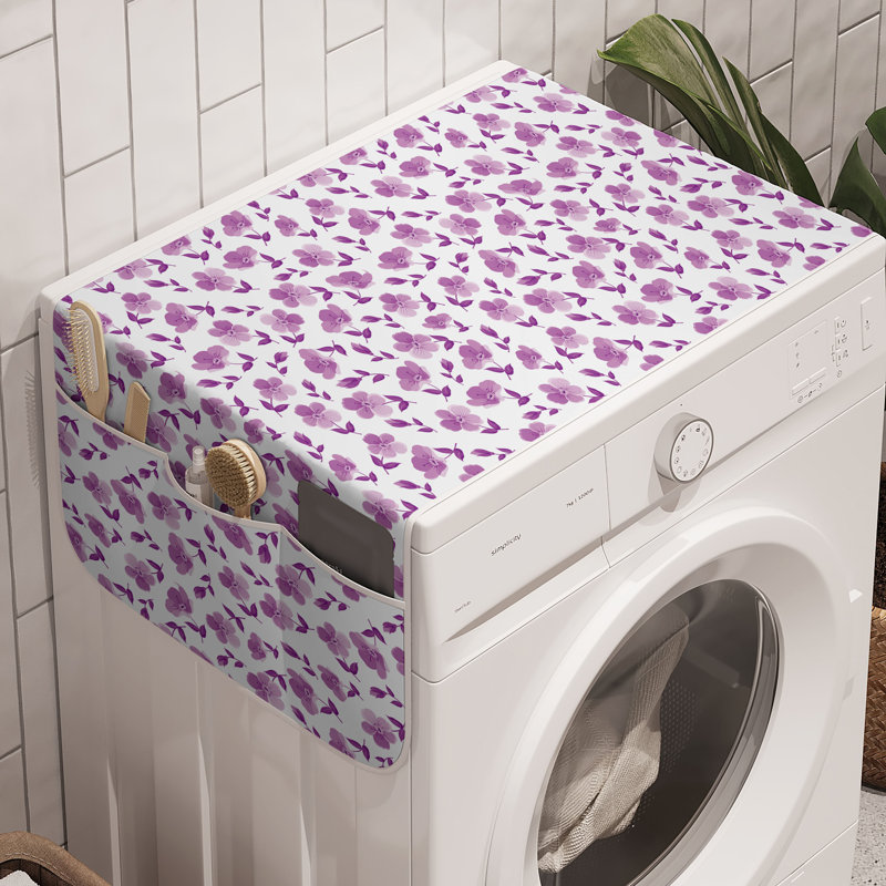 East Urban Home Romantic Washing Machine Organizer Pack of 2 47" x 18.5"