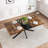 55.11" -70.86"Retro Rectangular Stretch Dining Table-549648027