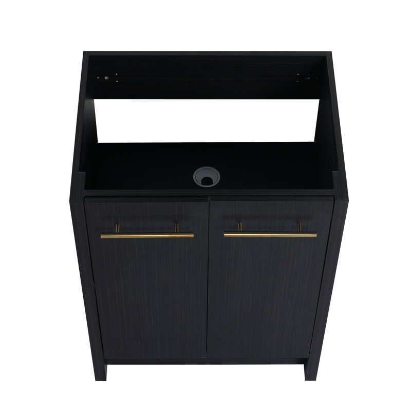 Meuble-lavabo autoportant de 24 pouces (sans lavabo supérieur) avec son design intemporel