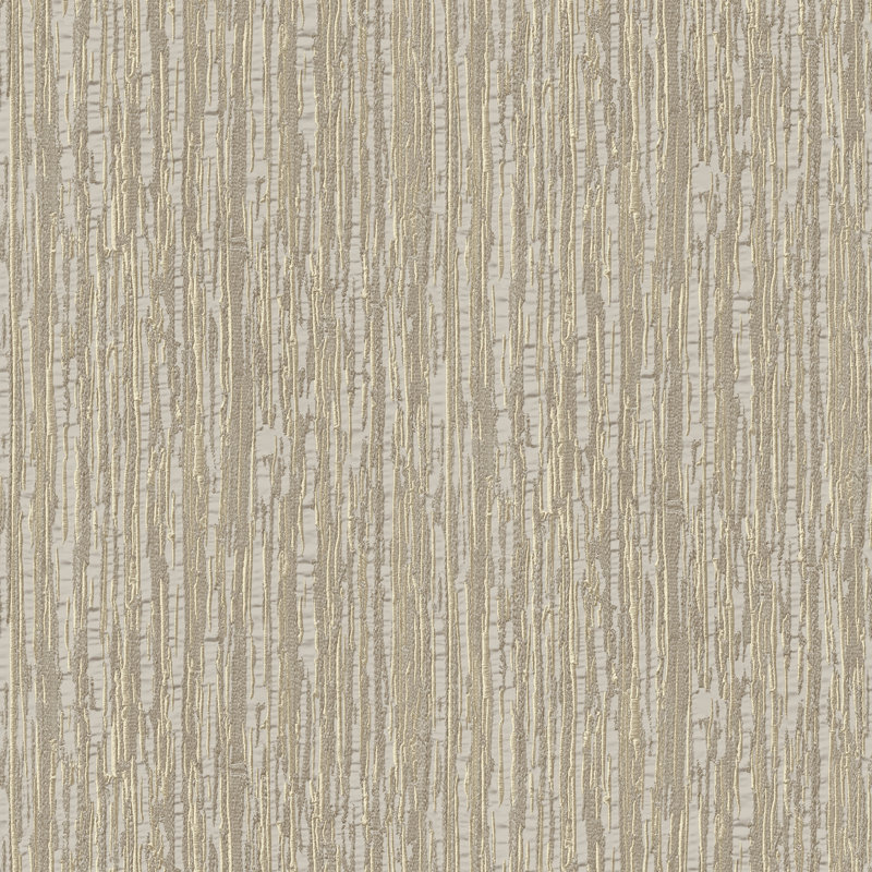 Embroidered Crushed Silk Wallpaper, Gold