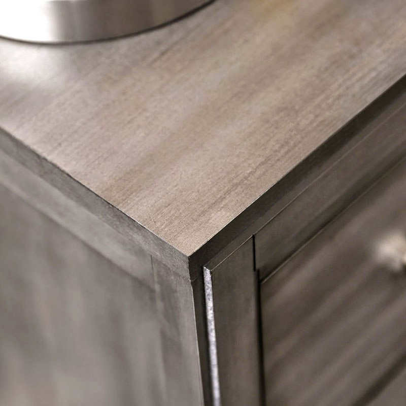 Magnifique table de chevet 1pc, Gris