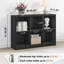 Ensemble bibliothèque et console de 109 cm (43 po), ensemble de meubles de rangement modernes-2079511188