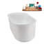 Baignoire de trempage autoportante 67 "avec drain interne 67" Streamline N4540BGL-102144475