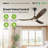 Smart Ceiling Fan With Light And Remote, Remote & App Control, Solid Wood Blades, Reversible Dc Motor-1149306942-1173972635