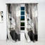 Panneau de rideau simple semi-diaphane avec passe-tringle Painted Arcs II-202820460